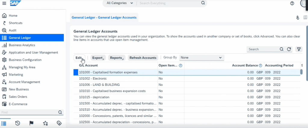 Creation and Deletion of ledger in SAP Business ByDesign