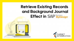 Retrieve existing report and background journal effect - an SAP Business ByDesign Demo