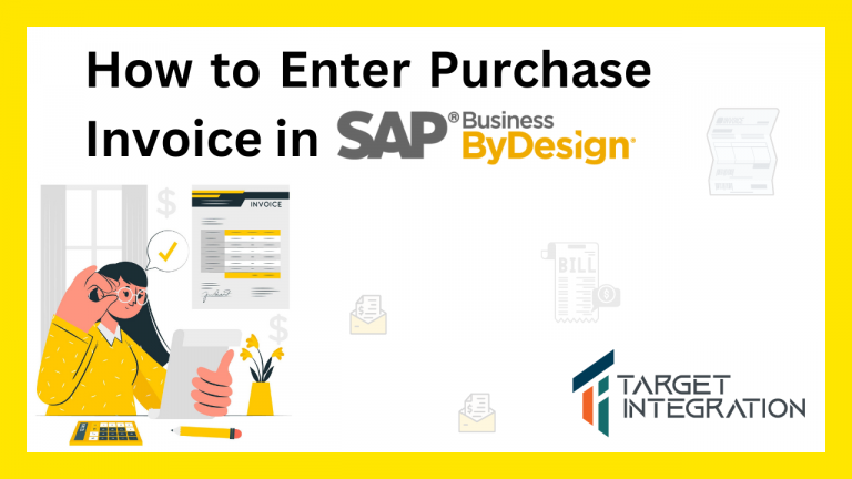 How to Enter Purchase invoice in sap byDesign