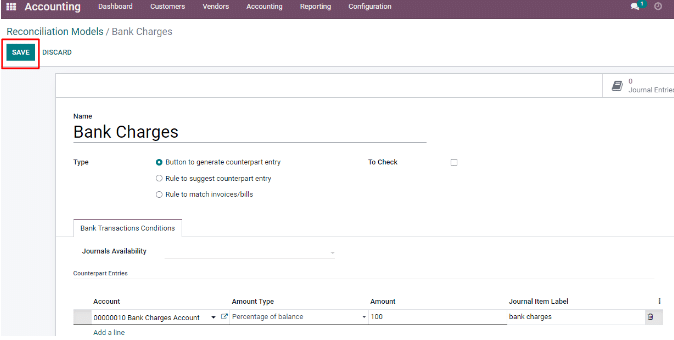 Reconciliation Models in Odoo 16