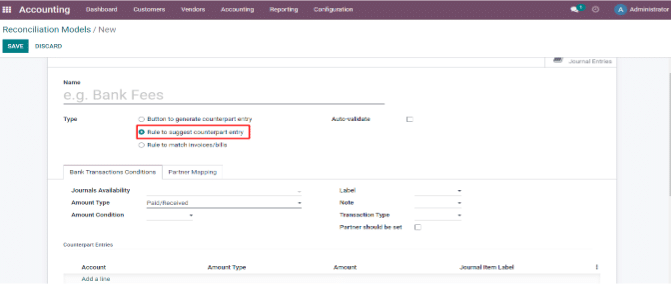Reconciliation Models in Odoo 16